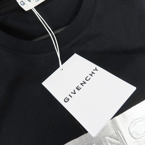 実際に弊社で買取させて頂いた【JPタグ/未使用】GIVENCHY/ジバンシイ 21SS メタリックロゴ 半袖Tシャツ BM711D3002/XLの画像 9枚目