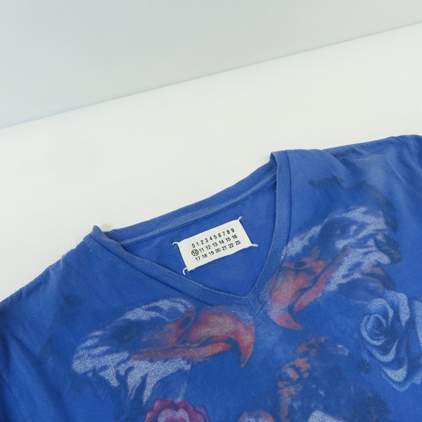 実際に弊社で買取させて頂いたMaison Martin Margiela 10/メゾンマルタンマルジェラ ここのえタグ Vネックプリントカットソー 30GC275/46の画像 6枚目