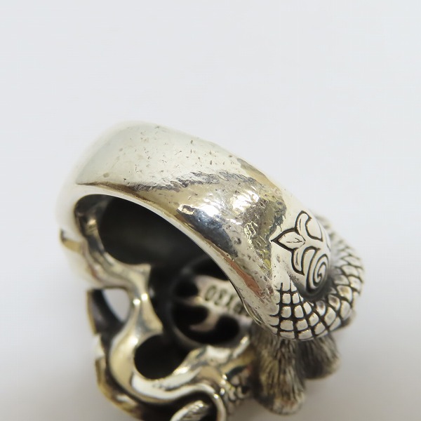 実際に弊社で買取させて頂いたBloodyMary/ブラッディマリー KAI 2008 クリスマス 太極図 リング/17号の画像 8枚目