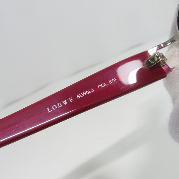 実際に弊社で買取させて頂いた(4)LOEWE/ロエベ サングラス アイウェア SLW063 COL.579の画像 4枚目