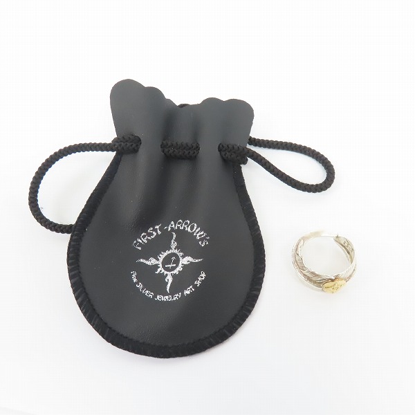 実際に弊社で買取させて頂いたFIRST ARROW'S/ファーストアローズ K18付 フェザー リングの画像 9枚目