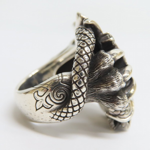 実際に弊社で買取させて頂いたBloodyMary/ブラッディマリー KAI 2008 クリスマス 太極図 リング/17号の画像 4枚目