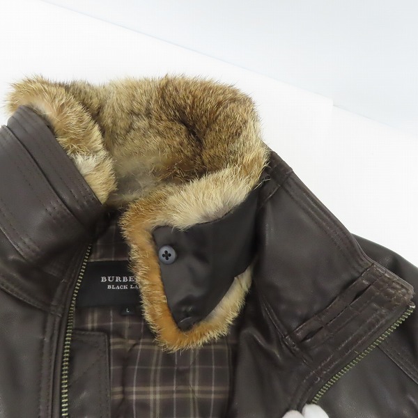 BURBERRY BLACK LABEL/バーバリーブラックレーベル 羊革/ラムレザー 