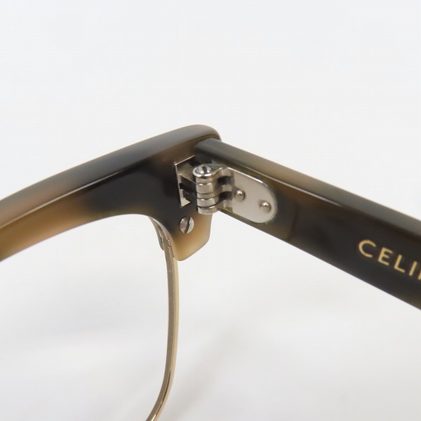 実際に弊社で買取させて頂いたCELINE/セリーヌ Havana eyewear Frame  度入り メガネ/アイウェア CL50026U 031の画像 5枚目