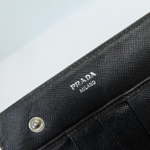 実際に弊社で買取させて頂いたPRADA/プラダ TESSUTO/テスート ナイロン 二つ折り長財布 の画像 4枚目