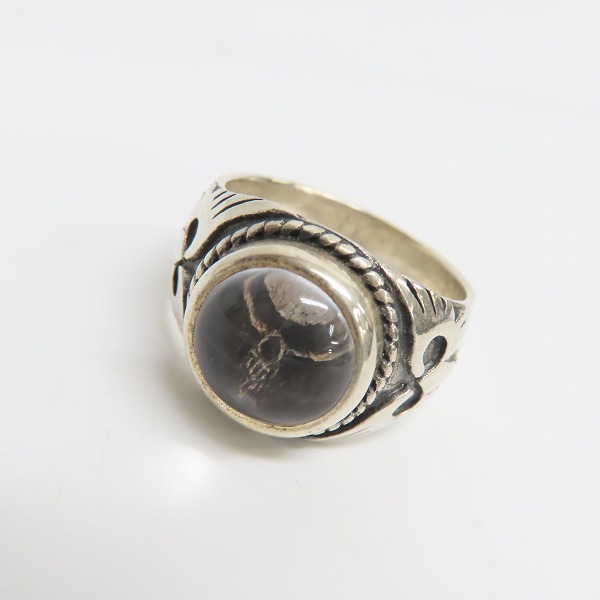 実際に弊社で買取させて頂いたCRAZY PIG/クレイジーピッグ クリスタル スカルリング