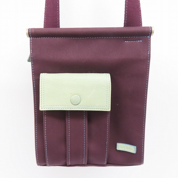 実際に弊社で買取させて頂いたPaul smith/ポールスミス レザー切替 バイカラー ショルダーバッグ