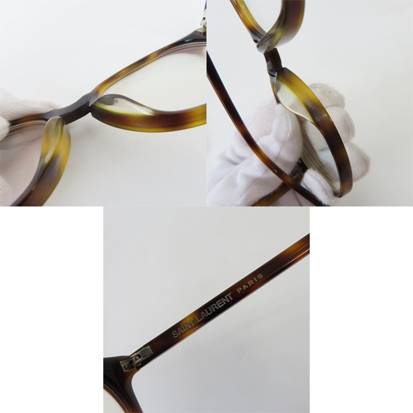 実際に弊社で買取させて頂いたSAINT LAURENT PARIS/サンローランパリ 度入り眼鏡/メガネフレーム/アイウェア SL106の画像 4枚目