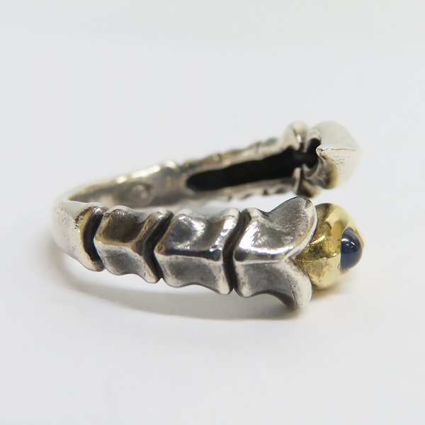 実際に弊社で買取させて頂いたBloody Mary/ブラッディマリー K18 サファイア スシュムナークローリング/15.5号の画像 4枚目