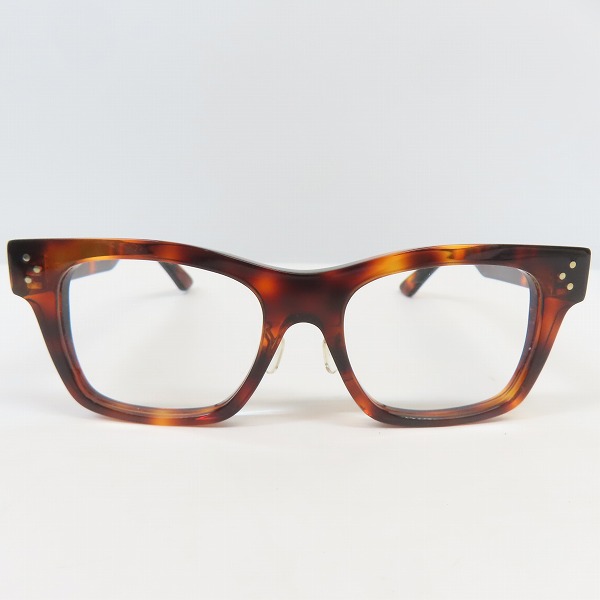 実際に弊社で買取させて頂いたCELINE/セリーヌ  RED HAVANA FRAME 度入り メガネ/アイウェア CL50039F 054の画像 1枚目