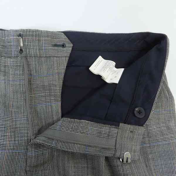実際に弊社で買取させて頂いたTOMORROWLAND PILGRIM/トゥモローランド ピルグリム スーツセットアップ チェック柄 グレー/48の画像 4枚目