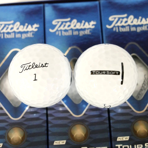 実際に弊社で買取させて頂いた 【未使用】Titleist/タイトリスト TOUR SOFT ゴルフボール 1ダース の画像 1枚目