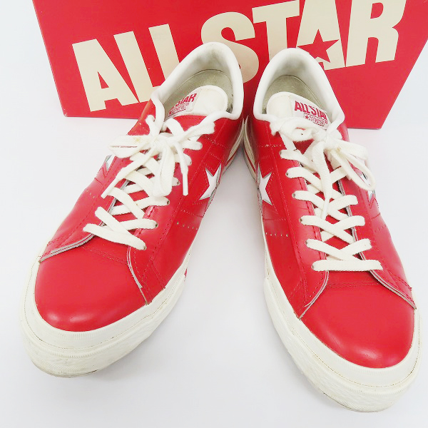 カスタム ビブラムソール】CONVERSE/コンバース ONE STAR J RED ワン 