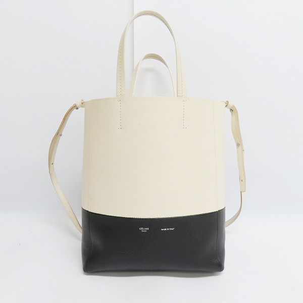 実際に弊社で買取させて頂いたCELINE/セリーヌ バーティカル カバ スモール 2way トートバッグ ホワイト/ブラック