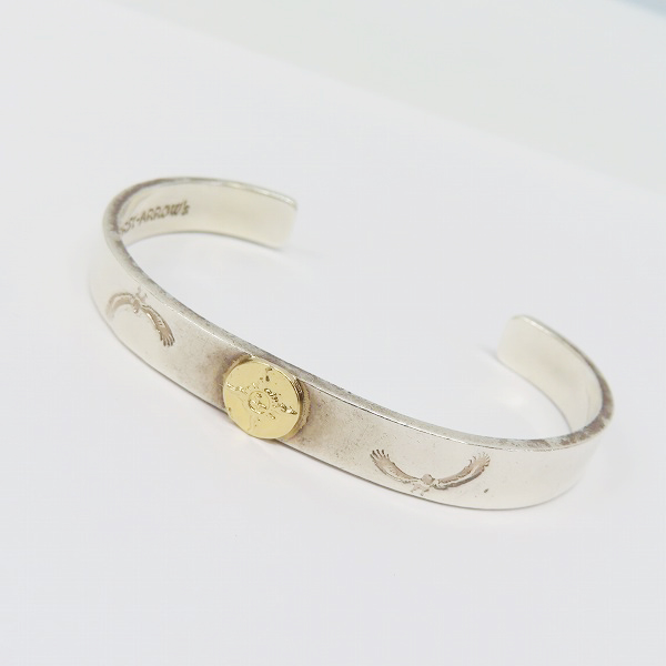 実際に弊社で買取させて頂いたFIRST ARROW'S/ファーストアローズ K18付 イーグルスタンプ バングル 8mm