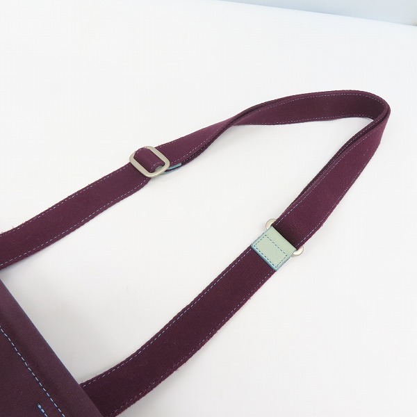 実際に弊社で買取させて頂いたPaul smith/ポールスミス レザー切替 バイカラー ショルダーバッグの画像 7枚目