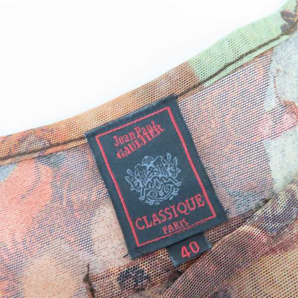 実際に弊社で買取させて頂いたJEAN PAUL GAULTIER CLASSIQUE/ジャンポールゴルチェ パワーネット 宗教画 ワンピースの画像 2枚目
