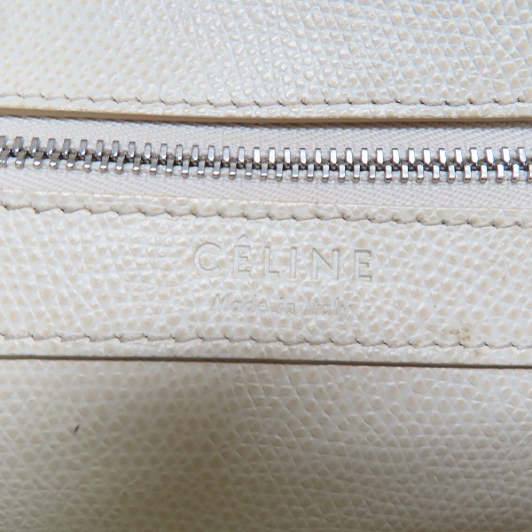 実際に弊社で買取させて頂いたCELINE/セリーヌ バーティカル カバ スモール 2way トートバッグ ホワイト/ブラックの画像 5枚目