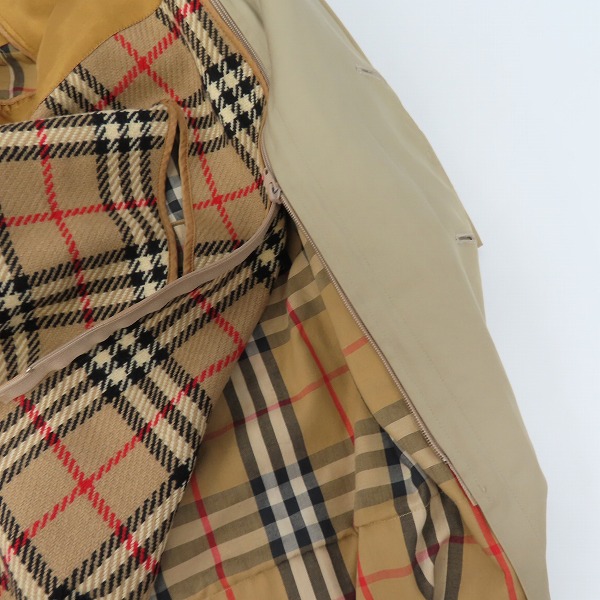 実際に弊社で買取させて頂いたBurberry's/バーバリーズ ノバチェック ライナー付き ステンカラーコートの画像 9枚目