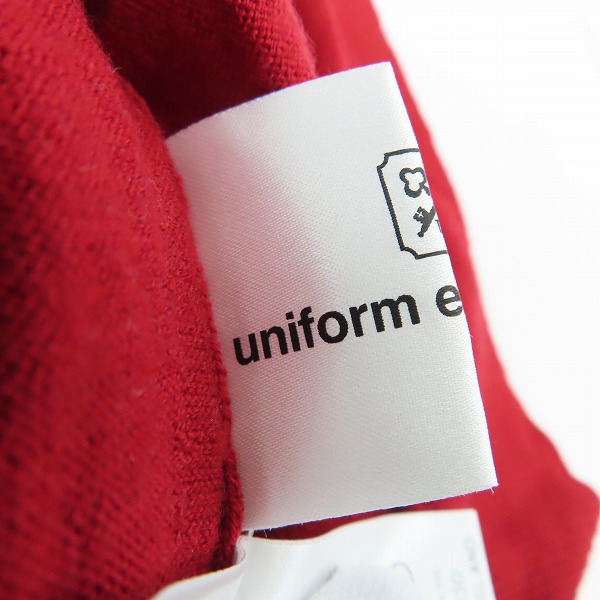 実際に弊社で買取させて頂いたuniform experiment×JOHN SMEDLEY/ユニフォームエクスペリメント×ジョンスメドレー Vネック ウール ニット UE-091076/1の画像 4枚目
