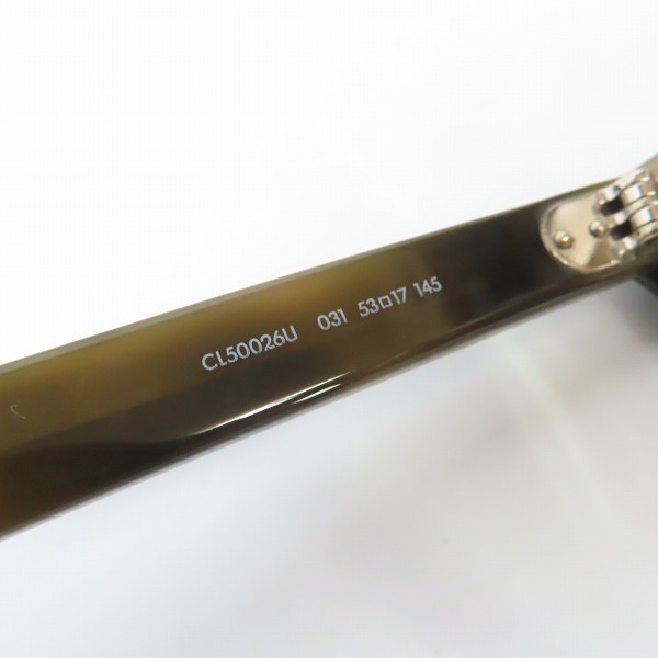 実際に弊社で買取させて頂いたCELINE/セリーヌ Havana eyewear Frame  度入り メガネ/アイウェア CL50026U 031の画像 7枚目