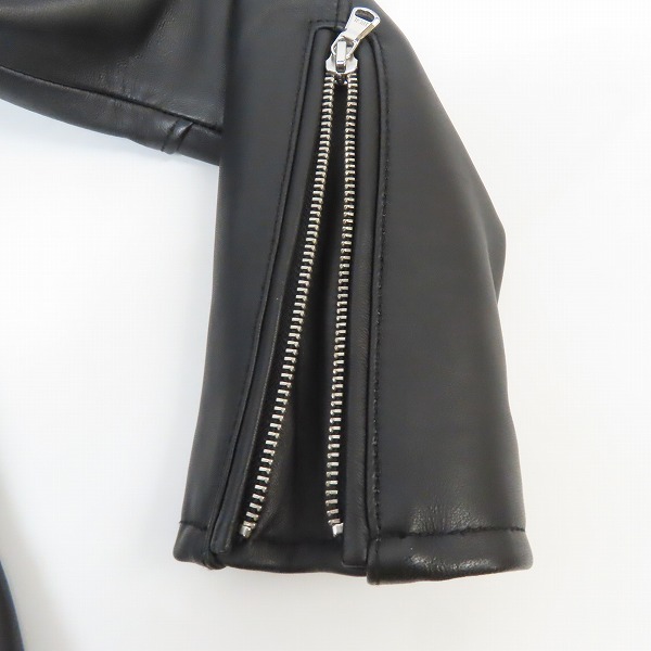 実際に弊社で買取させて頂いたBEAUTY&YOUTH UNITED ARROWS/ビューティ&ユース 羊革 レザーシングルライダースジャケット 1225-199-8921/Mの画像 5枚目