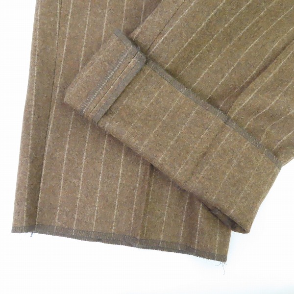 実際に弊社で買取させて頂いた【未使用】TOMORROWLAND PILGRIM/トゥモローランド  ウール サイドアジャスタートラウザーズ FOX BROTHERS生地/48の画像 6枚目