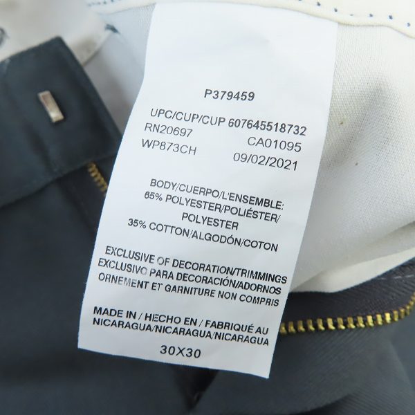 実際に弊社で買取させて頂いたDickies/ディッキーズ SLIM STRAIGHT スリムストレート ワークパンツ/30×30の画像 3枚目