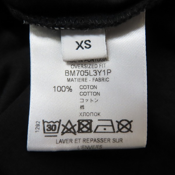 実際に弊社で買取させて頂いたGIVENCHY/ジバンシィ 17AW ロットワイラープリントＴシャツ BM705L3Y1P/XSの画像 3枚目
