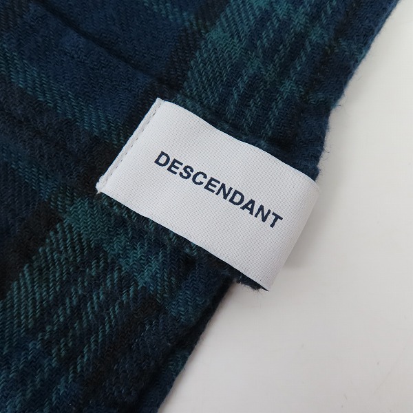 実際に弊社で買取させて頂いたDESCENDANT/ディセンダント Hyannis BD くじら刺繍 コットン 長袖 チェック シャツ/1の画像 5枚目