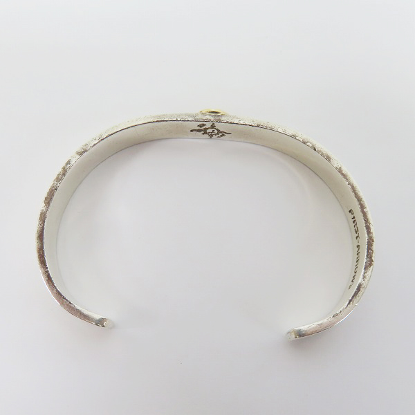 実際に弊社で買取させて頂いたFIRST ARROW'S/ファーストアローズ K18付 イーグルスタンプ バングル 8mmの画像 5枚目