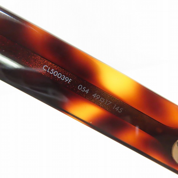 実際に弊社で買取させて頂いたCELINE/セリーヌ  RED HAVANA FRAME 度入り メガネ/アイウェア CL50039F 054の画像 7枚目