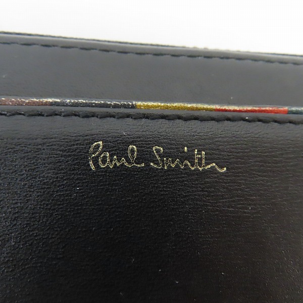 実際に弊社で買取させて頂いたPaul Smith/ポールスミス レザーラウンドファスナー長財布 30PA P073の画像 6枚目