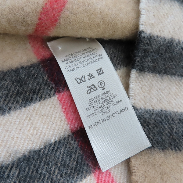 実際に弊社で買取させて頂いたBURBERRY/バーバリー カシミア スヌードの画像 4枚目