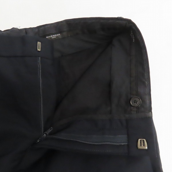 実際に弊社で買取させて頂いたGIVENCHY/ジバンシィ モヘア混ウールスラックスパンツ BM500C100H/44の画像 5枚目