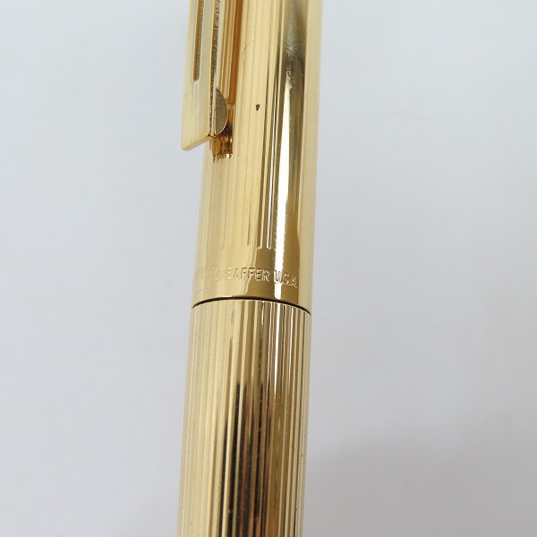 実際に弊社で買取させて頂いたSHEAFFER/シェーファー 万年筆/筆記具 ゴールド ペン先 14K/585 Fの画像 3枚目