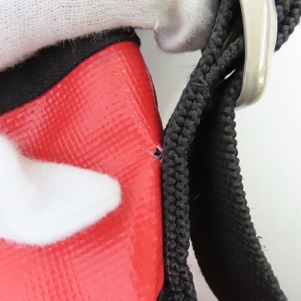 実際に弊社で買取させて頂いたManhattan Portage/マンハッタンポーテージ メッセンジャーバッグ レッドの画像 6枚目