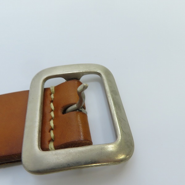 実際に弊社で買取させて頂いたSUGAR CANE/シュガーケーン ギャリソンベルト ライトブラウン Size：36の画像 8枚目