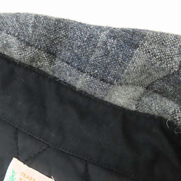 実際に弊社で買取させて頂いたSUGAR CANE/シュガーケーン ウールチェックジップジャケット SC13180/42の画像 6枚目