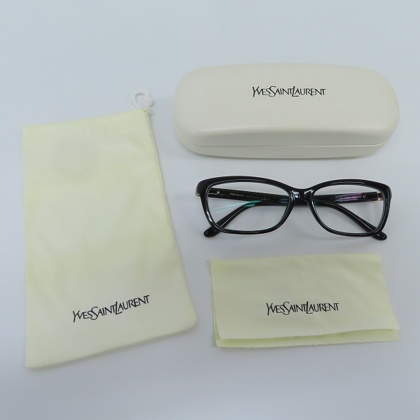 実際に弊社で買取させて頂いたYSL/YVES SAINT LAURENT/イブサンローラン 眼鏡/メガネフレーム YSL6340の画像 8枚目