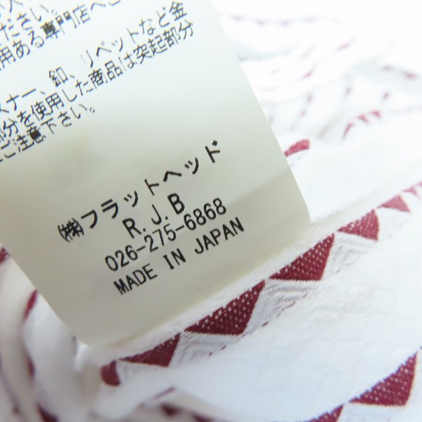 実際に弊社で買取させて頂いたR.J.B/アールジェイビー フラットヘッド ワンポイント刺繍 ロングスリーブシャツ 38の画像 4枚目
