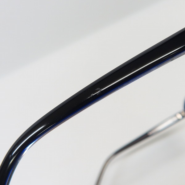 実際に弊社で買取させて頂いた白山眼鏡店/ハクサンガンキョウテン フルリム 眼鏡/メガネフレーム ダークパープルの画像 8枚目