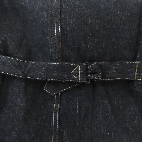 実際に弊社で買取させて頂いたSUGAR CANE/シュガーケーン デニム地 ワークベスト/40の画像 5枚目