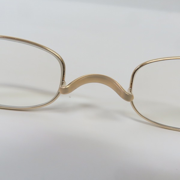 実際に弊社で買取させて頂いた金子眼鏡/カネコガンキョウ 井戸多美男作 メガネフレーム T454R BWG の画像 4枚目