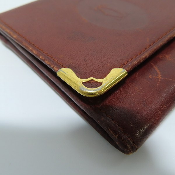 実際に弊社で買取させて頂いたCartier/カルティエ マストライン レザー コインケース/小銭入れの画像 5枚目