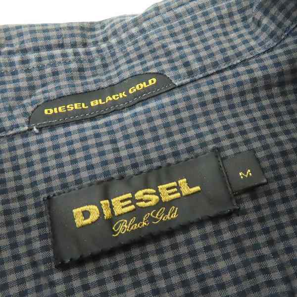 実際に弊社で買取させて頂いたDIESEL Black Gold/ディーゼル チェック柄 カットオフ 半袖シャツ /Mの画像 2枚目