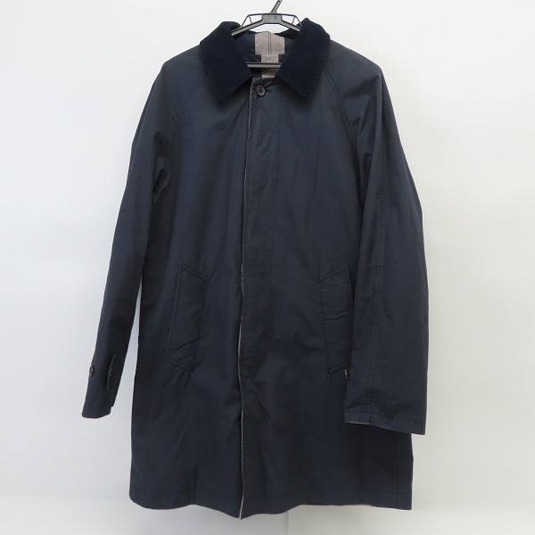 実際に弊社で買取させて頂いたTOMORROWLAND/トゥモローランド リバーシブル チェック ステンカラーコート/Mの画像 2枚目