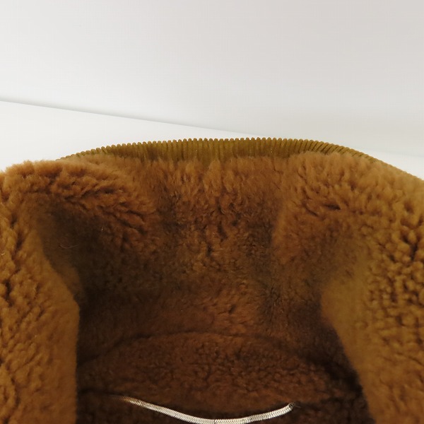 実際に弊社で買取させて頂いたSAINT LAURENT/サンローラン 14AW ムートンコート 362079 Y934F/54の画像 6枚目