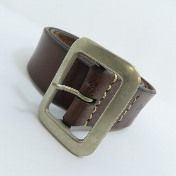 実際に弊社で買取させて頂いた(2)SUGAR CANE/シュガーケーン ギャリソンベルト ブラウン Size：36