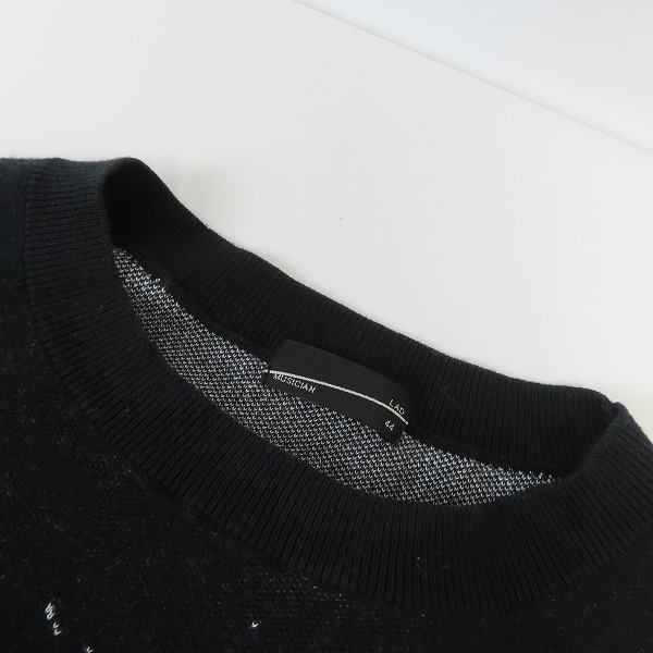 実際に弊社で買取させて頂いたLAD MUSICIAN/ラッドミュージシャン 19SS CREW NECK BIG PULLOVER 天使柄ニット 2119-001/44の画像 5枚目